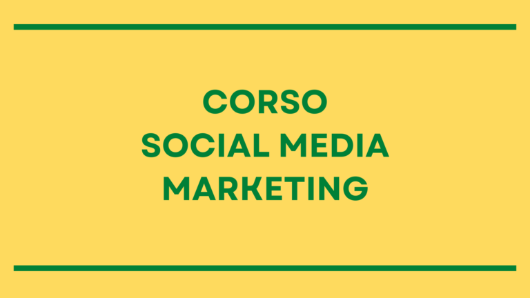 Corso Social Media Marketing